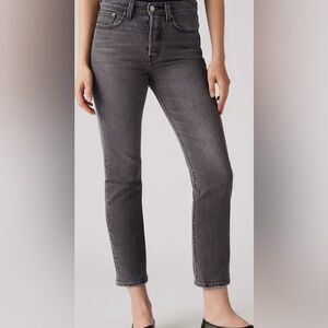 Levi's Women's Wedgie Fit Straight Leg Jeans in Well Worn - Black